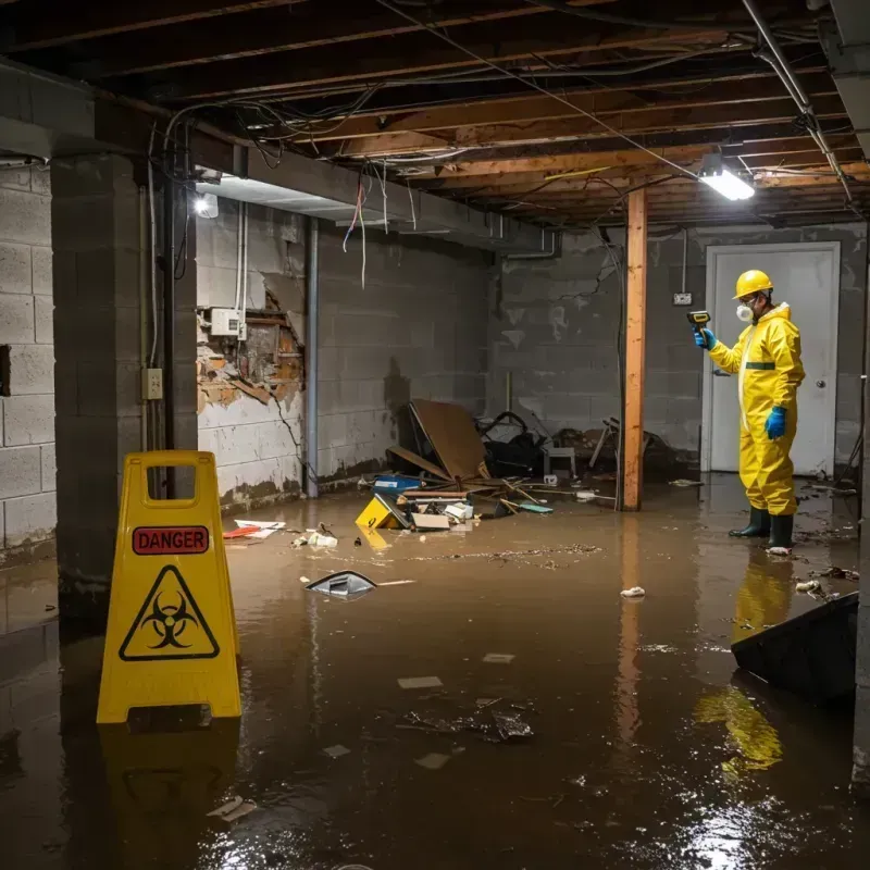 Flooded Basement Electrical Hazard in North Versailles, PA Property